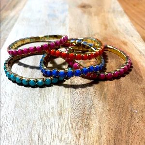 Set of 5 Colorful Bracelets